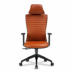 Vienzi Pravi Yönetici Koltuğu - Taba Deri Döşemeli Ofis Koltuğu